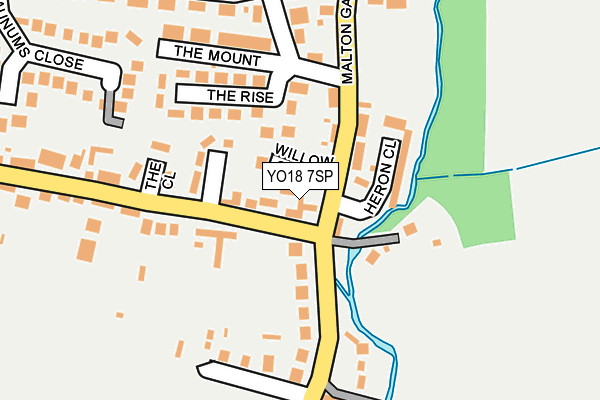 YO18 7SP map - OS OpenMap – Local (Ordnance Survey)