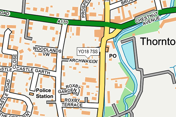 YO18 7SS map - OS OpenMap – Local (Ordnance Survey)