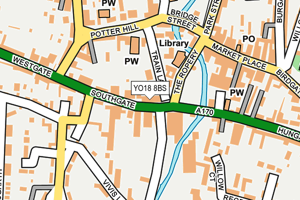 YO18 8BS map - OS OpenMap – Local (Ordnance Survey)