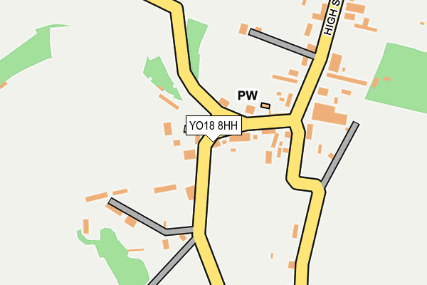 YO18 8HH map - OS OpenMap – Local (Ordnance Survey)
