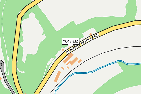 YO18 8JZ map - OS OpenMap – Local (Ordnance Survey)