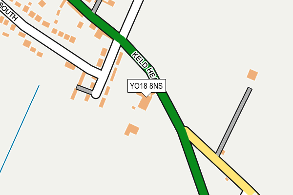 YO18 8NS map - OS OpenMap – Local (Ordnance Survey)