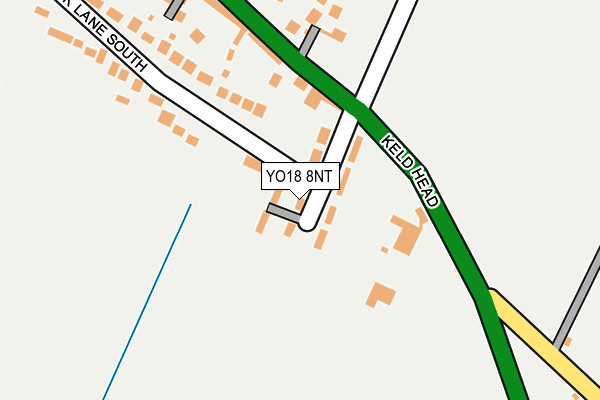 YO18 8NT map - OS OpenMap – Local (Ordnance Survey)