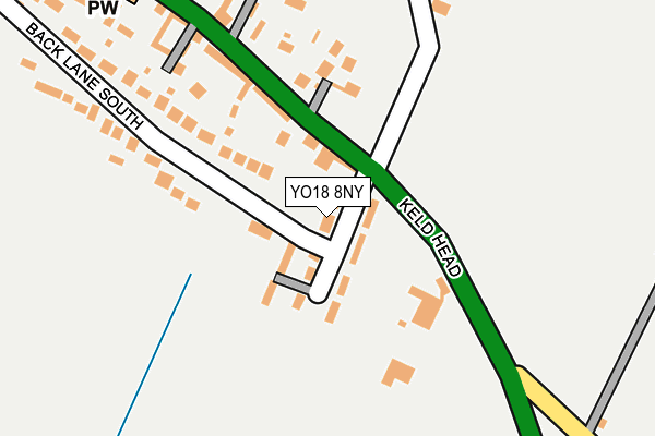 YO18 8NY map - OS OpenMap – Local (Ordnance Survey)