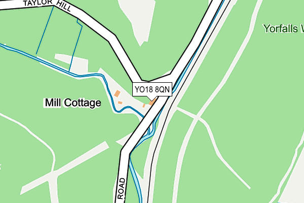YO18 8QN map - OS OpenMap – Local (Ordnance Survey)