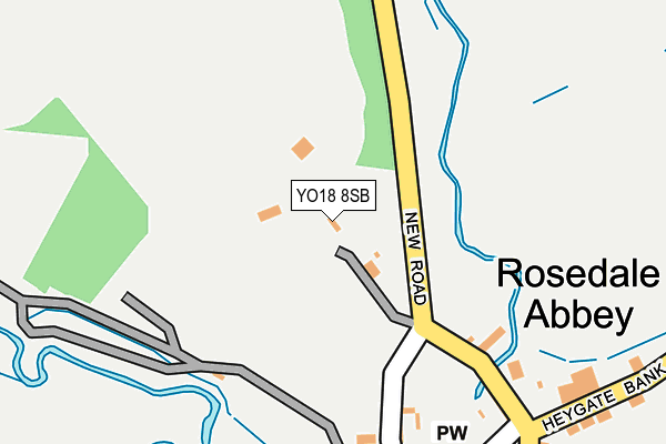 YO18 8SB map - OS OpenMap – Local (Ordnance Survey)