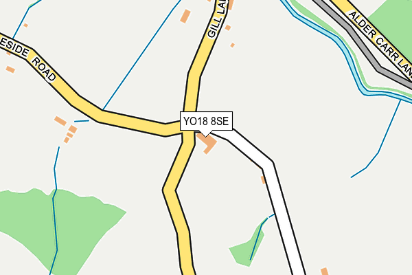 YO18 8SE map - OS OpenMap – Local (Ordnance Survey)