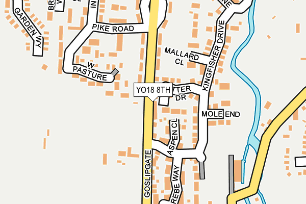 YO18 8TH map - OS OpenMap – Local (Ordnance Survey)