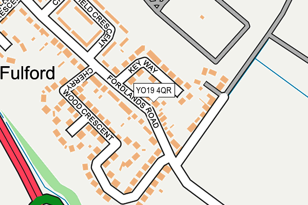 YO19 4QR map - OS OpenMap – Local (Ordnance Survey)