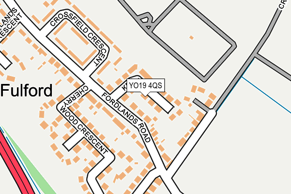 YO19 4QS map - OS OpenMap – Local (Ordnance Survey)