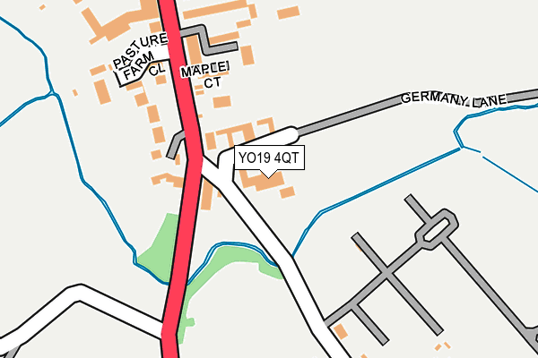 YO19 4QT map - OS OpenMap – Local (Ordnance Survey)