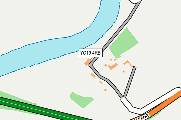 YO19 4RB map - OS OpenMap – Local (Ordnance Survey)