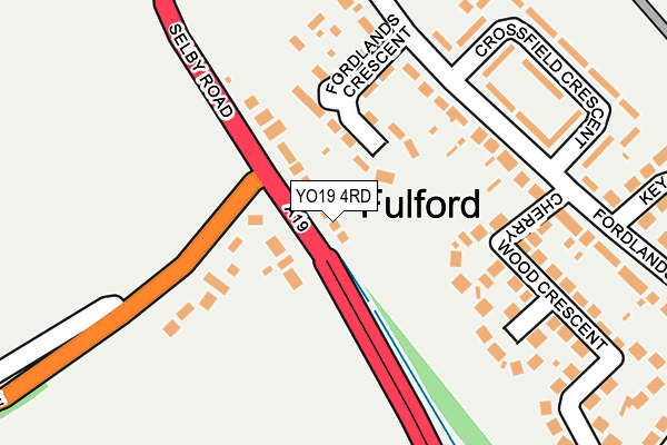 YO19 4RD map - OS OpenMap – Local (Ordnance Survey)