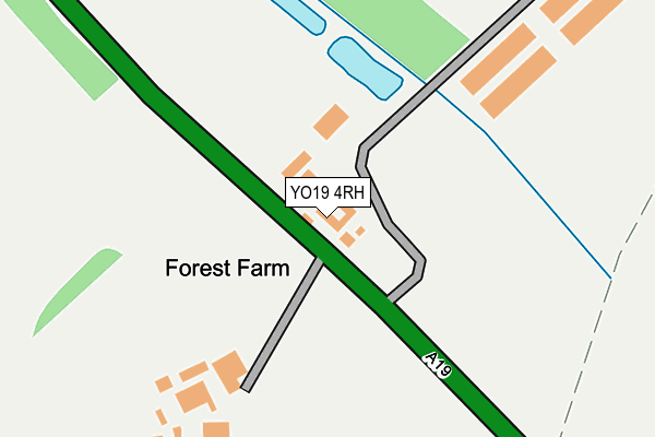 YO19 4RH map - OS OpenMap – Local (Ordnance Survey)