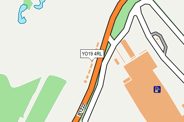 YO19 4RL map - OS OpenMap – Local (Ordnance Survey)