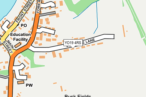 YO19 4RS map - OS OpenMap – Local (Ordnance Survey)