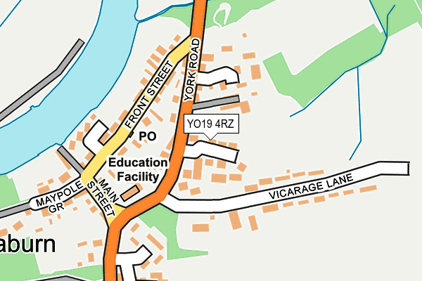 YO19 4RZ map - OS OpenMap – Local (Ordnance Survey)