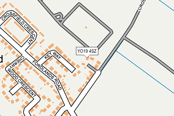 YO19 4SZ map - OS OpenMap – Local (Ordnance Survey)