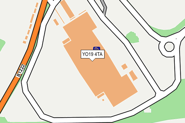 YO19 4TA map - OS OpenMap – Local (Ordnance Survey)