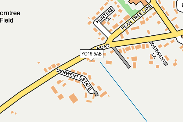 YO19 5AB map - OS OpenMap – Local (Ordnance Survey)