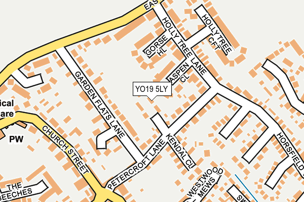 YO19 5LY map - OS OpenMap – Local (Ordnance Survey)
