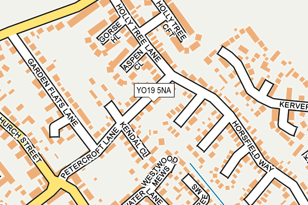 YO19 5NA map - OS OpenMap – Local (Ordnance Survey)