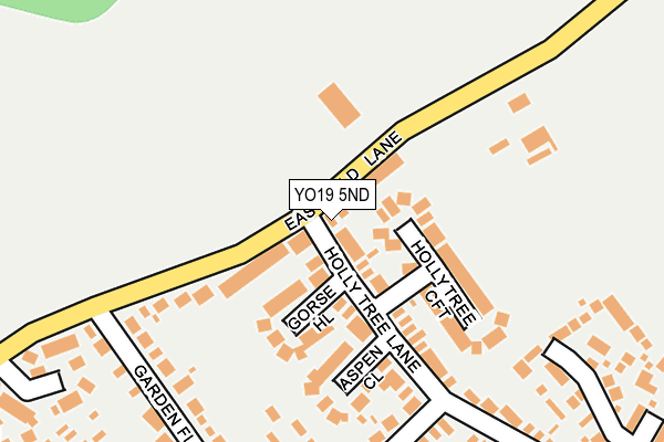 YO19 5ND map - OS OpenMap – Local (Ordnance Survey)