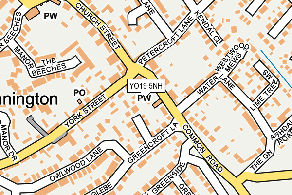 YO19 5NH map - OS OpenMap – Local (Ordnance Survey)