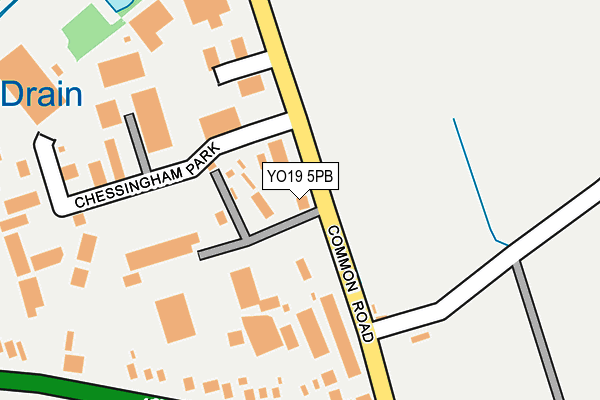 YO19 5PB map - OS OpenMap – Local (Ordnance Survey)