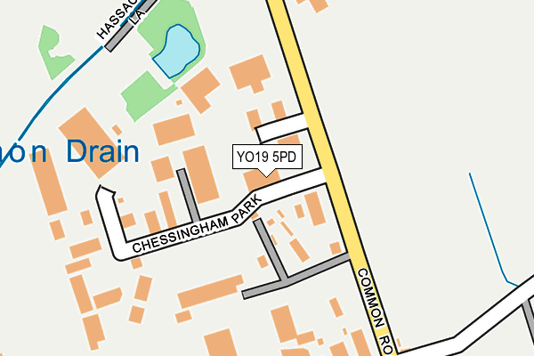 YO19 5PD map - OS OpenMap – Local (Ordnance Survey)