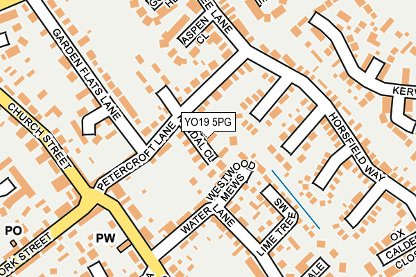 YO19 5PG map - OS OpenMap – Local (Ordnance Survey)