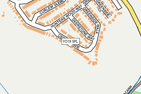 YO19 5PL map - OS OpenMap – Local (Ordnance Survey)