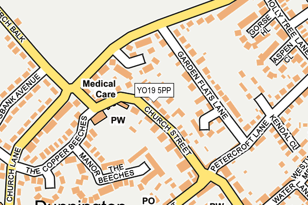 YO19 5PP map - OS OpenMap – Local (Ordnance Survey)