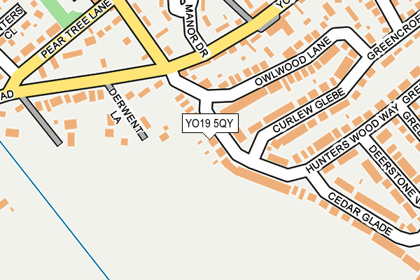 YO19 5QY map - OS OpenMap – Local (Ordnance Survey)