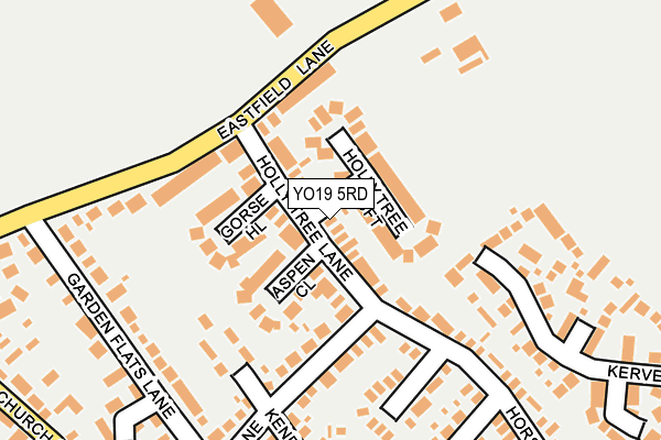 YO19 5RD map - OS OpenMap – Local (Ordnance Survey)