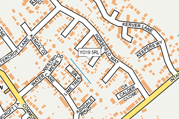 YO19 5RL map - OS OpenMap – Local (Ordnance Survey)