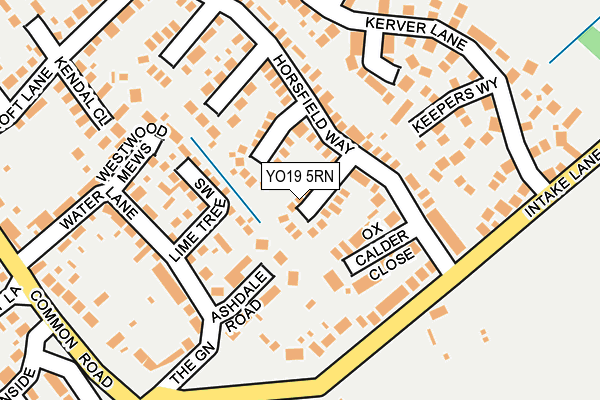 YO19 5RN map - OS OpenMap – Local (Ordnance Survey)