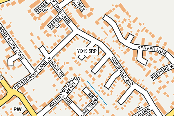 YO19 5RP map - OS OpenMap – Local (Ordnance Survey)