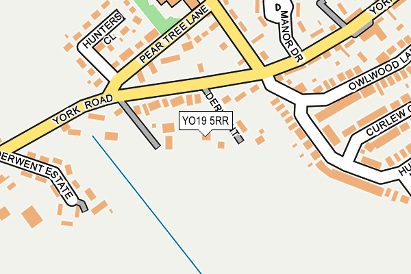 YO19 5RR map - OS OpenMap – Local (Ordnance Survey)