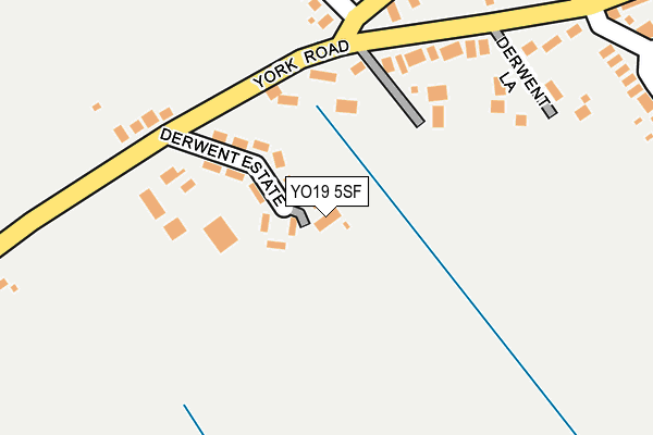 YO19 5SF map - OS OpenMap – Local (Ordnance Survey)