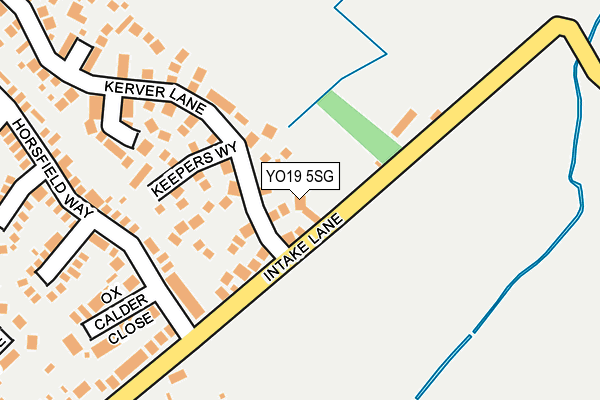 YO19 5SG map - OS OpenMap – Local (Ordnance Survey)
