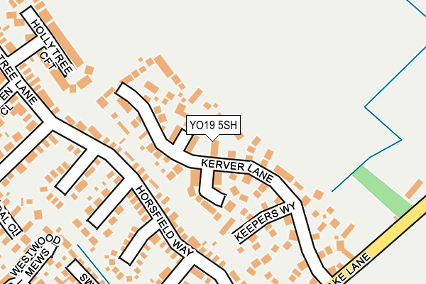 YO19 5SH map - OS OpenMap – Local (Ordnance Survey)