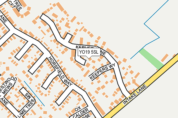 YO19 5SL map - OS OpenMap – Local (Ordnance Survey)