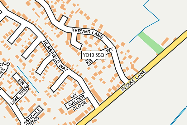 YO19 5SQ map - OS OpenMap – Local (Ordnance Survey)