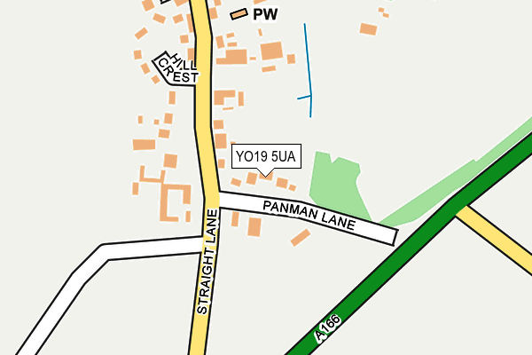 YO19 5UA map - OS OpenMap – Local (Ordnance Survey)