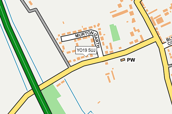 YO19 5UJ map - OS OpenMap – Local (Ordnance Survey)