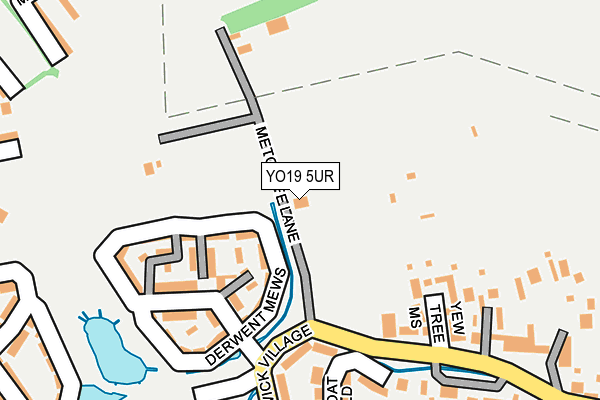 YO19 5UR map - OS OpenMap – Local (Ordnance Survey)