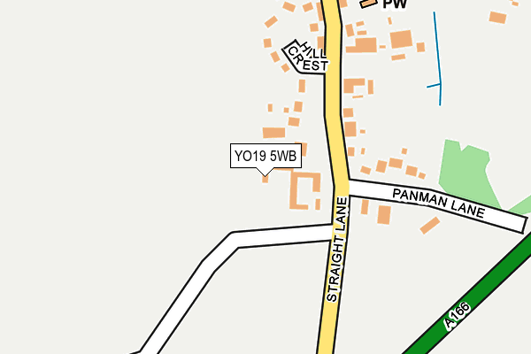 YO19 5WB map - OS OpenMap – Local (Ordnance Survey)
