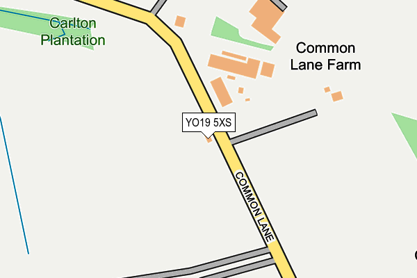 YO19 5XS map - OS OpenMap – Local (Ordnance Survey)