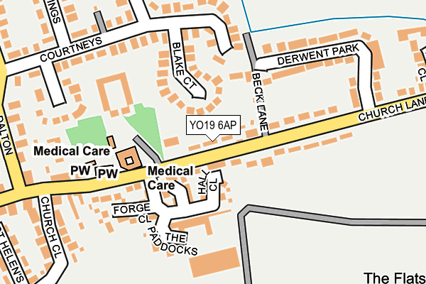 YO19 6AP map - OS OpenMap – Local (Ordnance Survey)